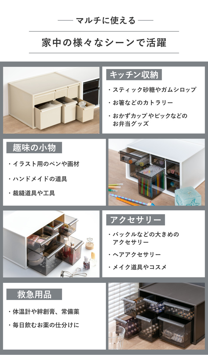 伊勢藤 卓上収納ボックス アイケースL 収納ボックス 引き出し 卓上収納