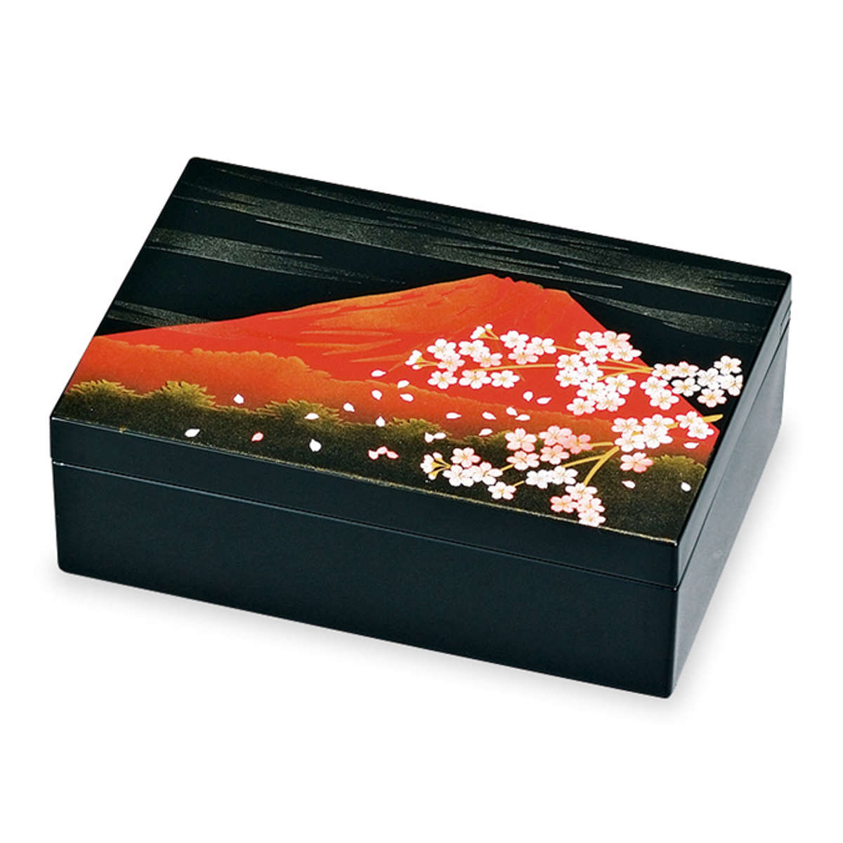 本漆塗菓子鉢、金箔黒朱色 TSR-1001] 菓子器 すみれ | 津軽塗たなか オンラインストア