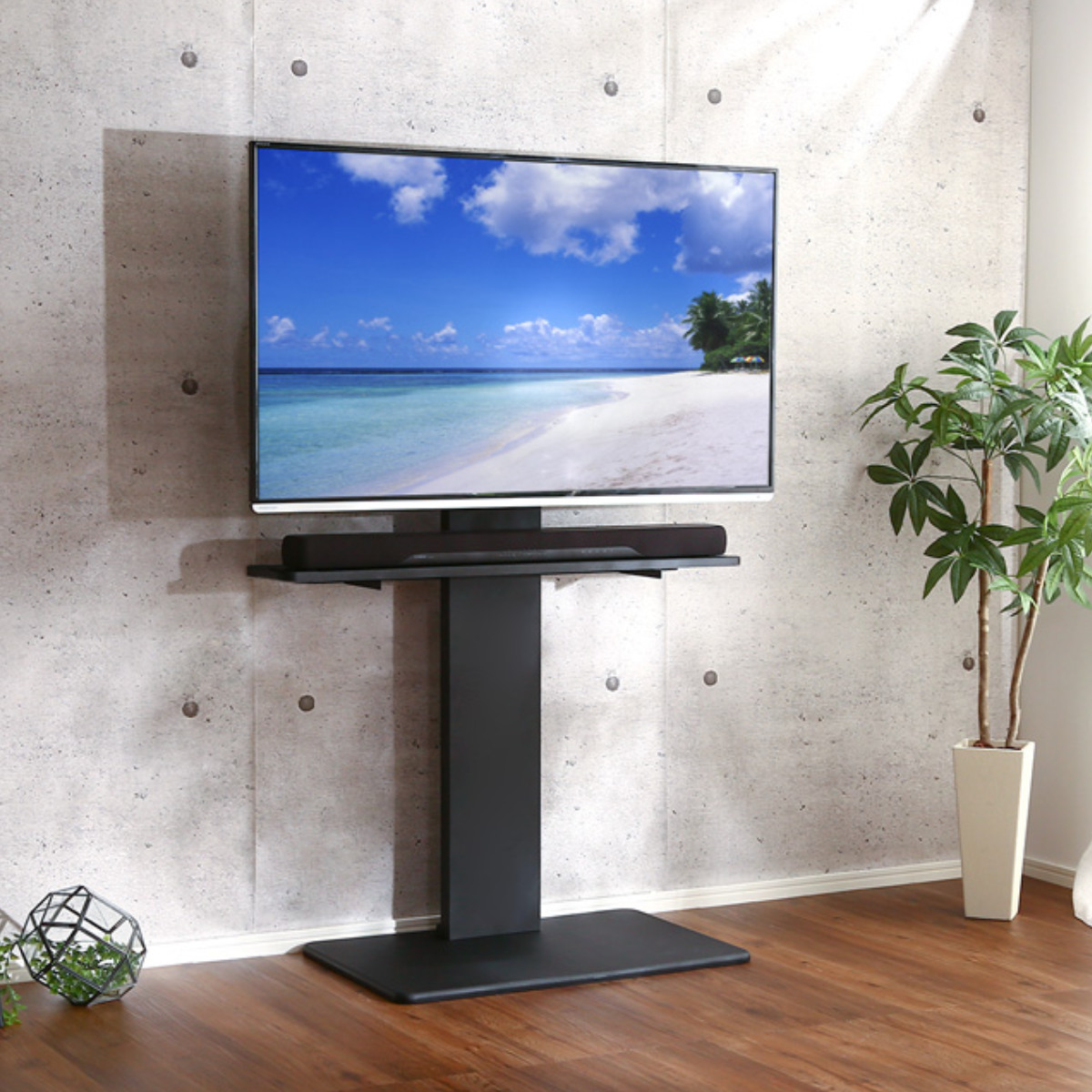 壁寄せテレビスタンド サウンドバー専用棚 10...の詳細画像4