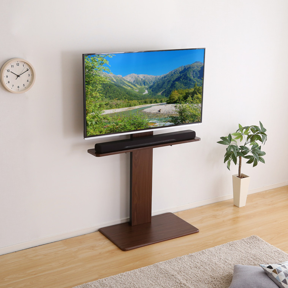 壁寄せテレビスタンド サウンドバー専用棚 10...の詳細画像5