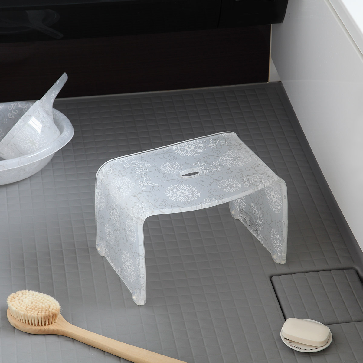 風呂椅子 フィルロシュシュ アクリル 20cm （ 風呂イス 風呂いす バス