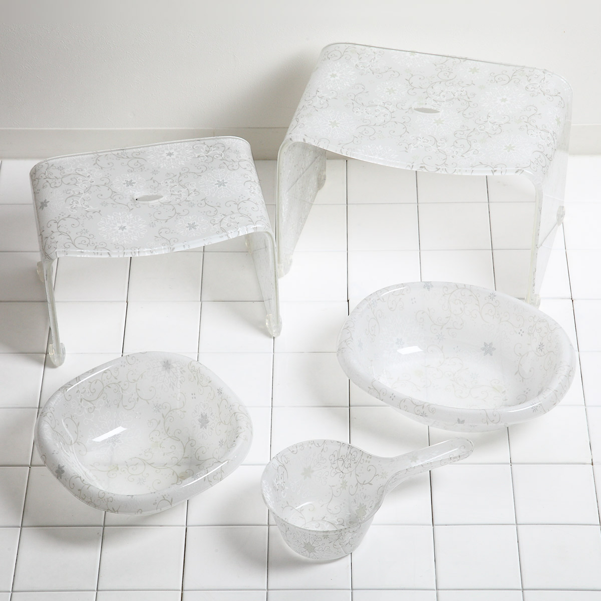 風呂椅子 フィルロシュシュ アクリル 20cm （ 風呂イス 風呂いす バス