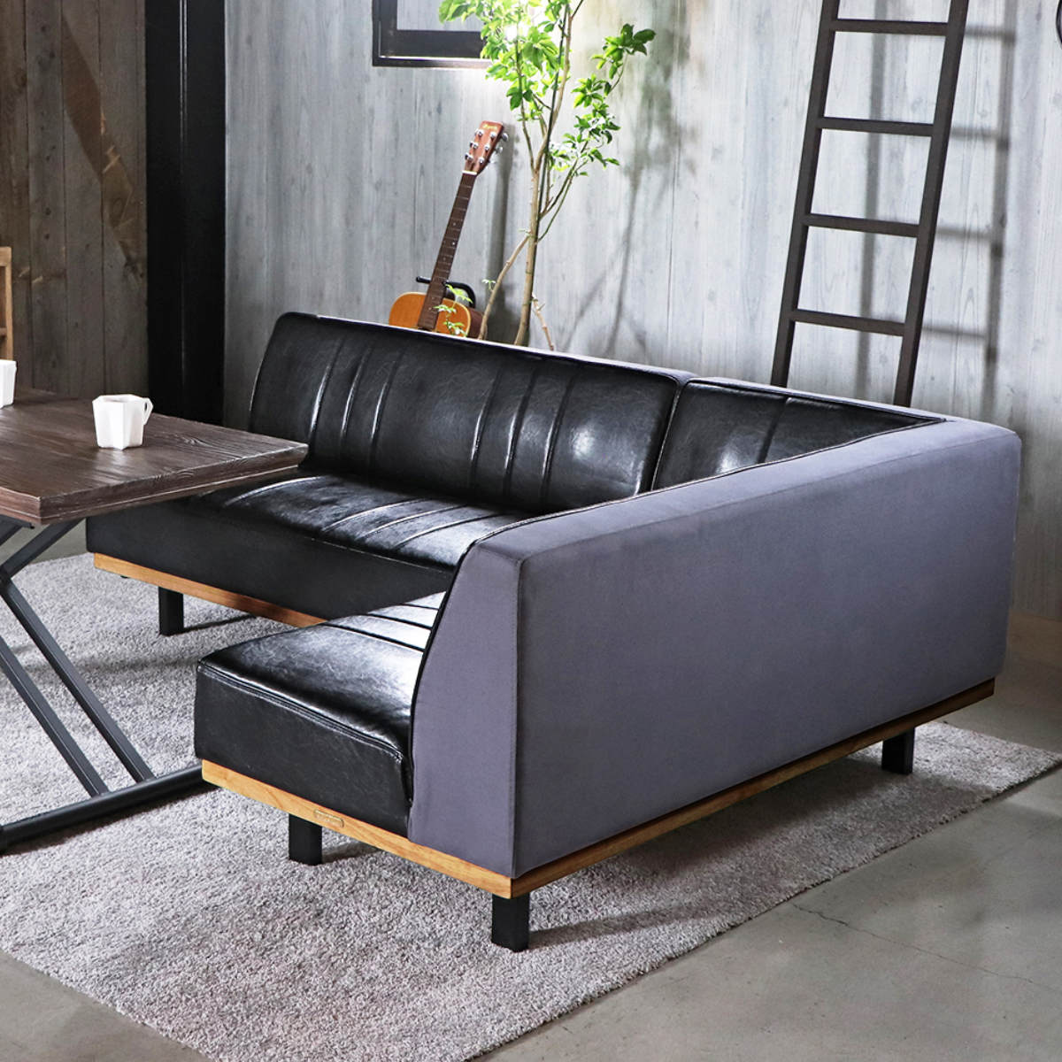 東馬（Tohma） ソファ 2点セット R ベンチ+カウチ 2人掛け PULLEY