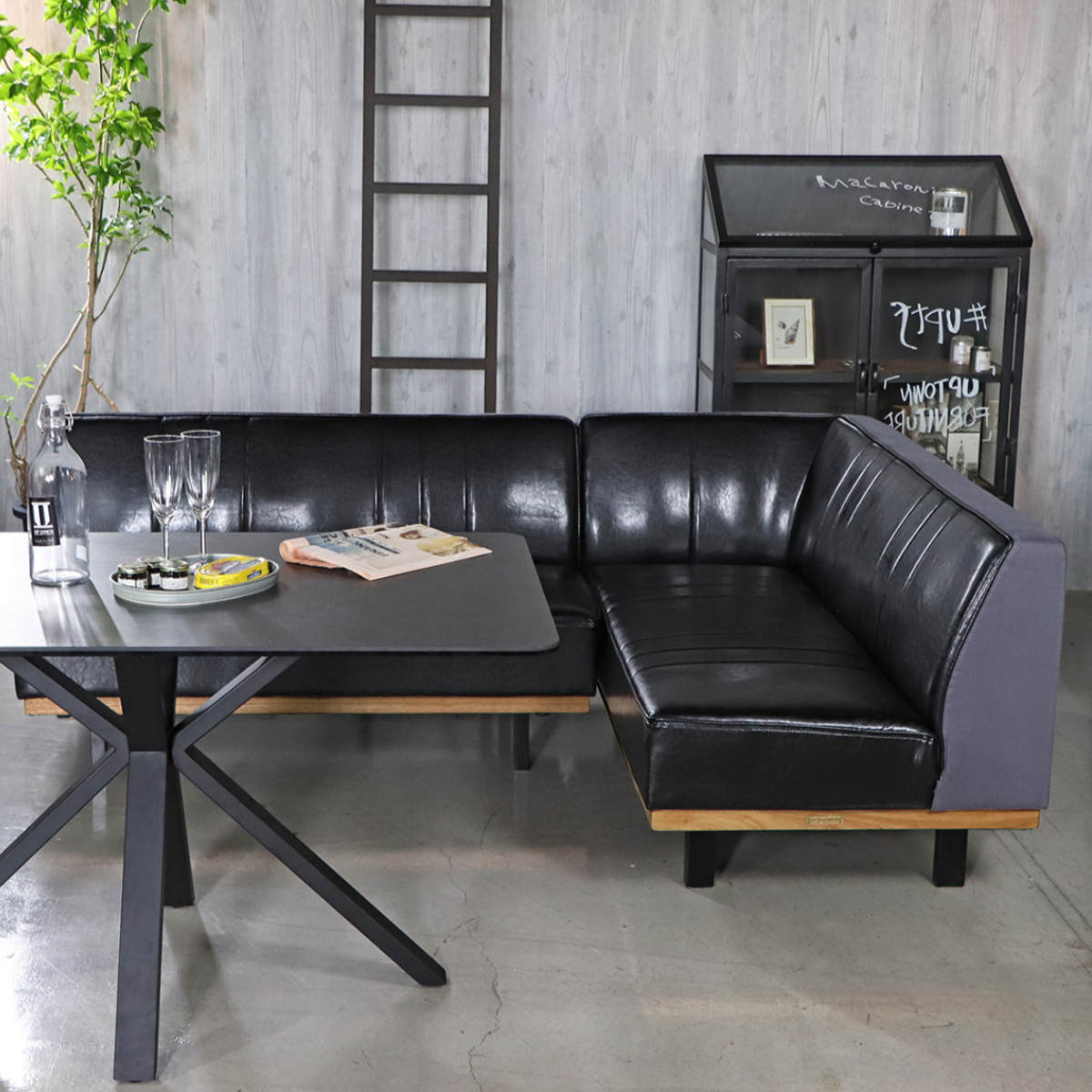 東馬（Tohma） ソファ 2点セット R ベンチ+カウチ 2人掛け PULLEY