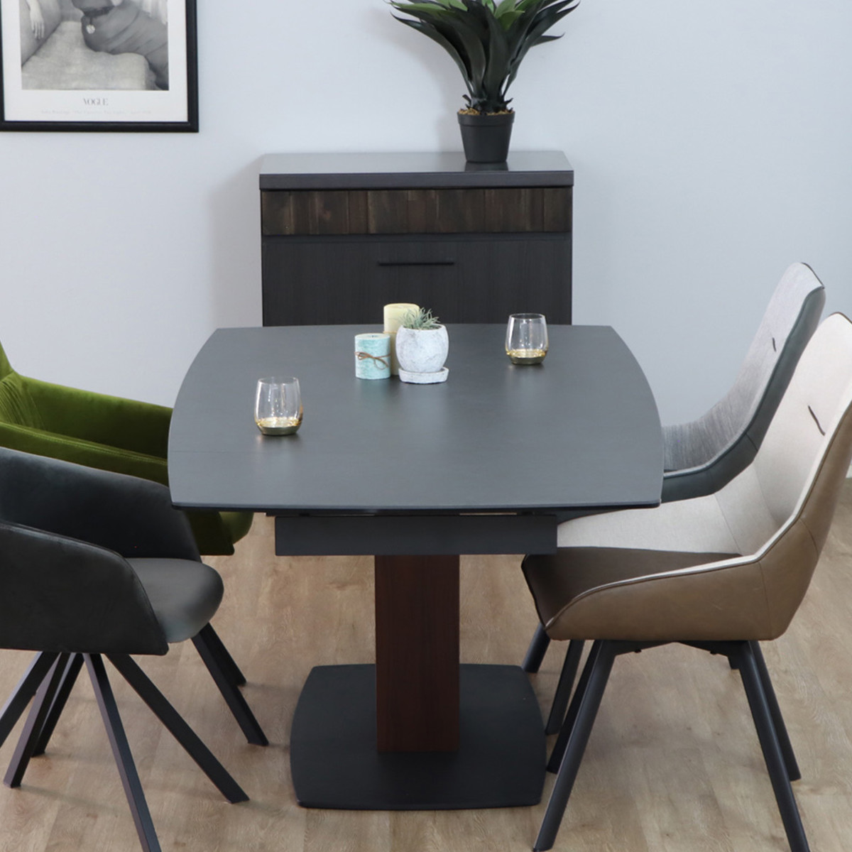 東馬（Tohma） ダイニングテーブル 幅140〜180cm 伸長式 シウバ 幅広