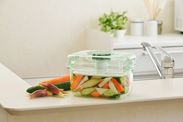 TONBO（新輝合成） 漬物容器 即席つけもの器 角型 900ml プラスチック