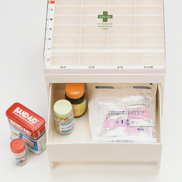薬 カレンダー 1週間 ライフ・エイド くすり整理ストックケース