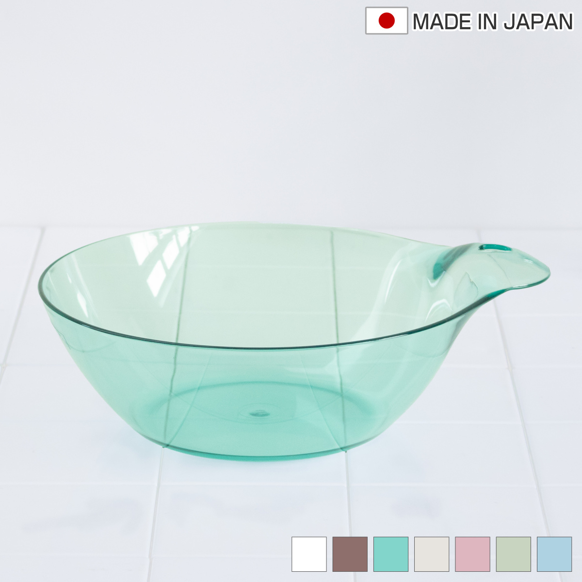 カラリ 湯桶 karali （ 湯おけ 風呂おけ クリア 洗面器 風呂桶 透明