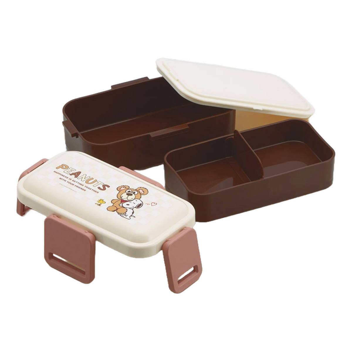 スケーター 弁当箱 600ml 2段ふわっと弁当箱 SN and BEAR （ ランチ