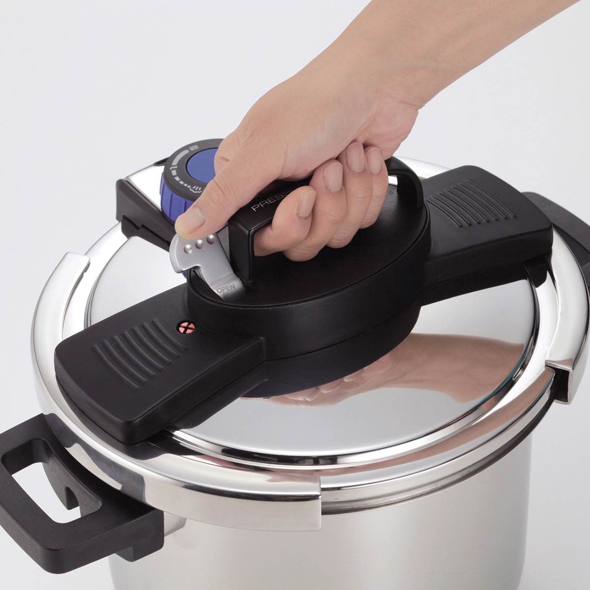 パール金属 圧力鍋 5.5L IH対応 3層底 ワンタッチレバー 8合炊 （ ih 