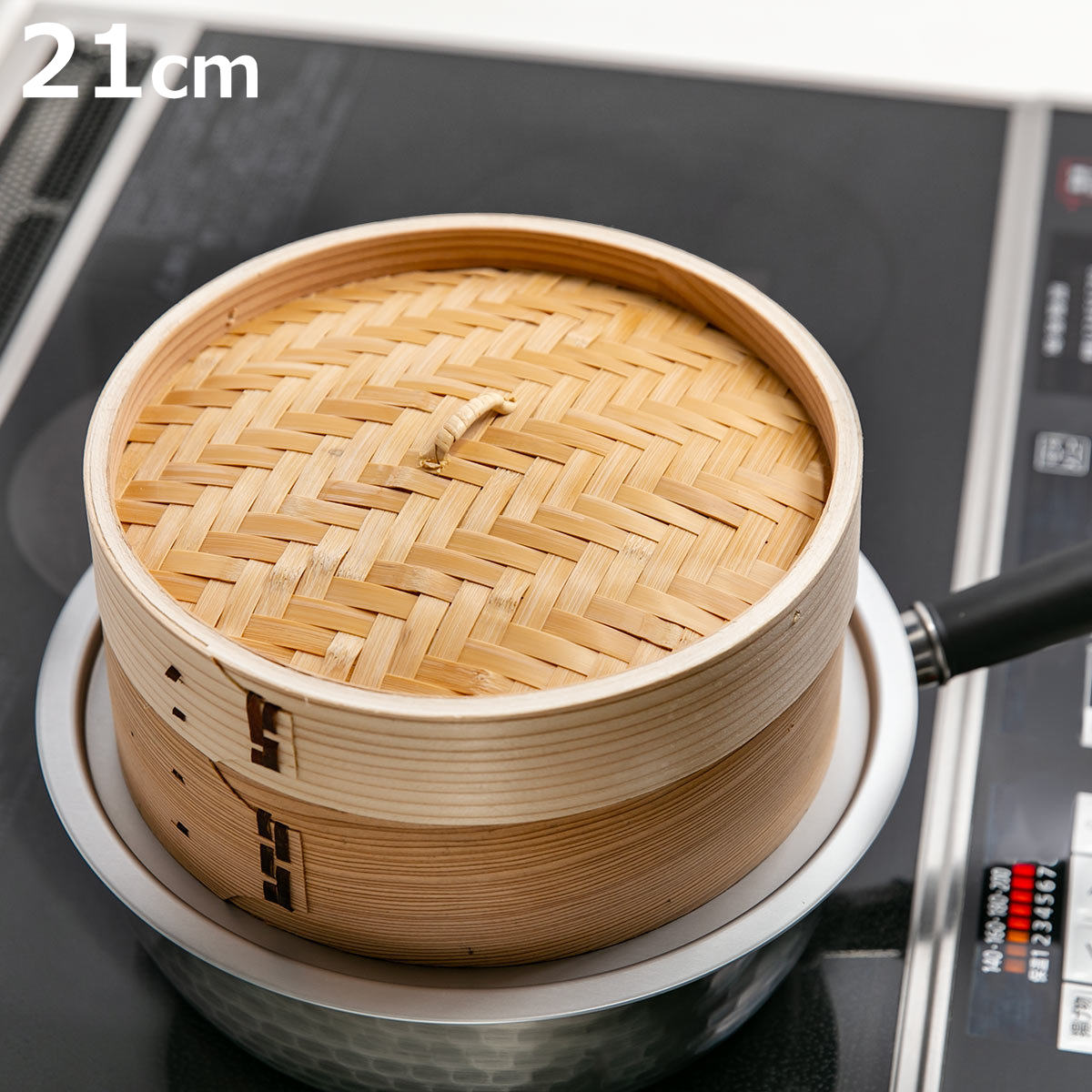 パール金属 中華せいろ 21cm 蒸し器 竹 木 和の里 （ 蒸籠 セイロ 蒸篭
