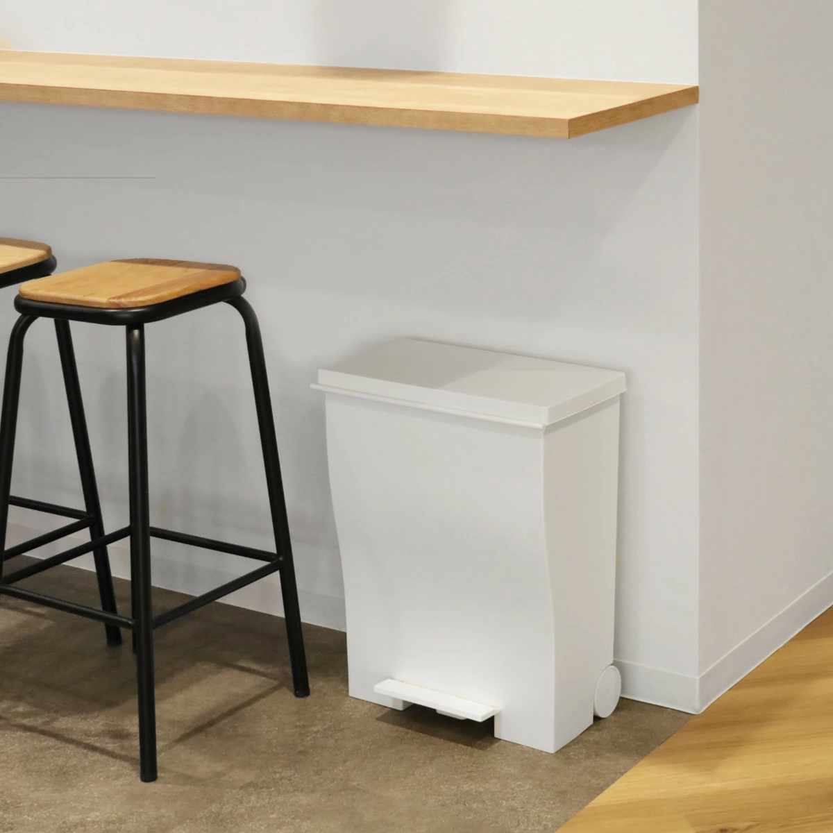 ゴミ箱 kcud 39L 横型 ワイド ペールカラー （ ごみ箱 クード 45Lゴミ袋対応可 45Lリットル袋 ダストボックス キッチン スリム ふた付き 分別 ） | ブランド登録なし | 19