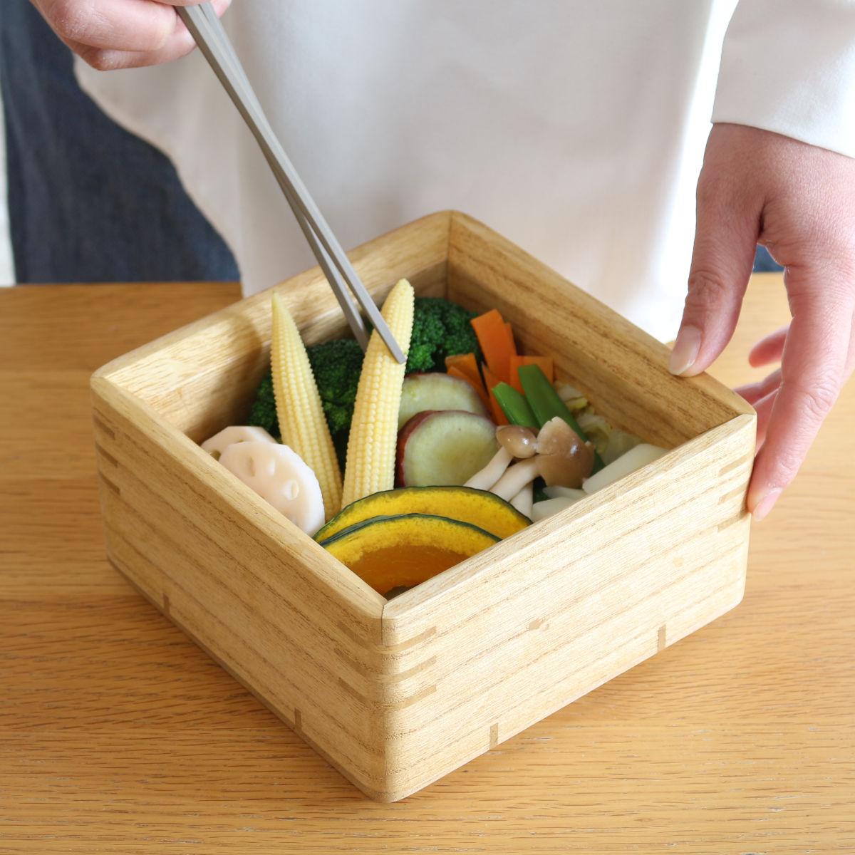 OSMAC 蒸し器 むし鉢 KIRISAI 桐のレンジでむし鉢 小 （ 電子レンジ
