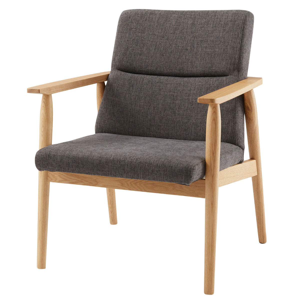 東谷 ダイニングチェア 肘付き 座面高41cm 木製フレーム リズシリーズ