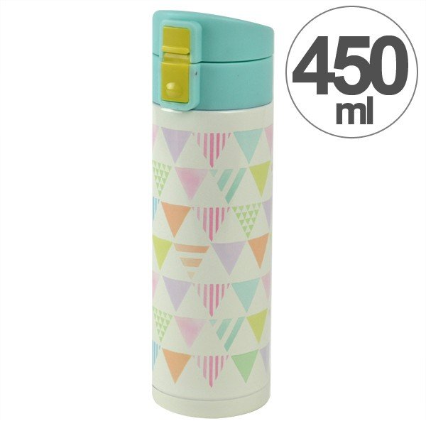 水筒 ルシェルシュ ワンプッシュボトル フラワーガーデン 450ml