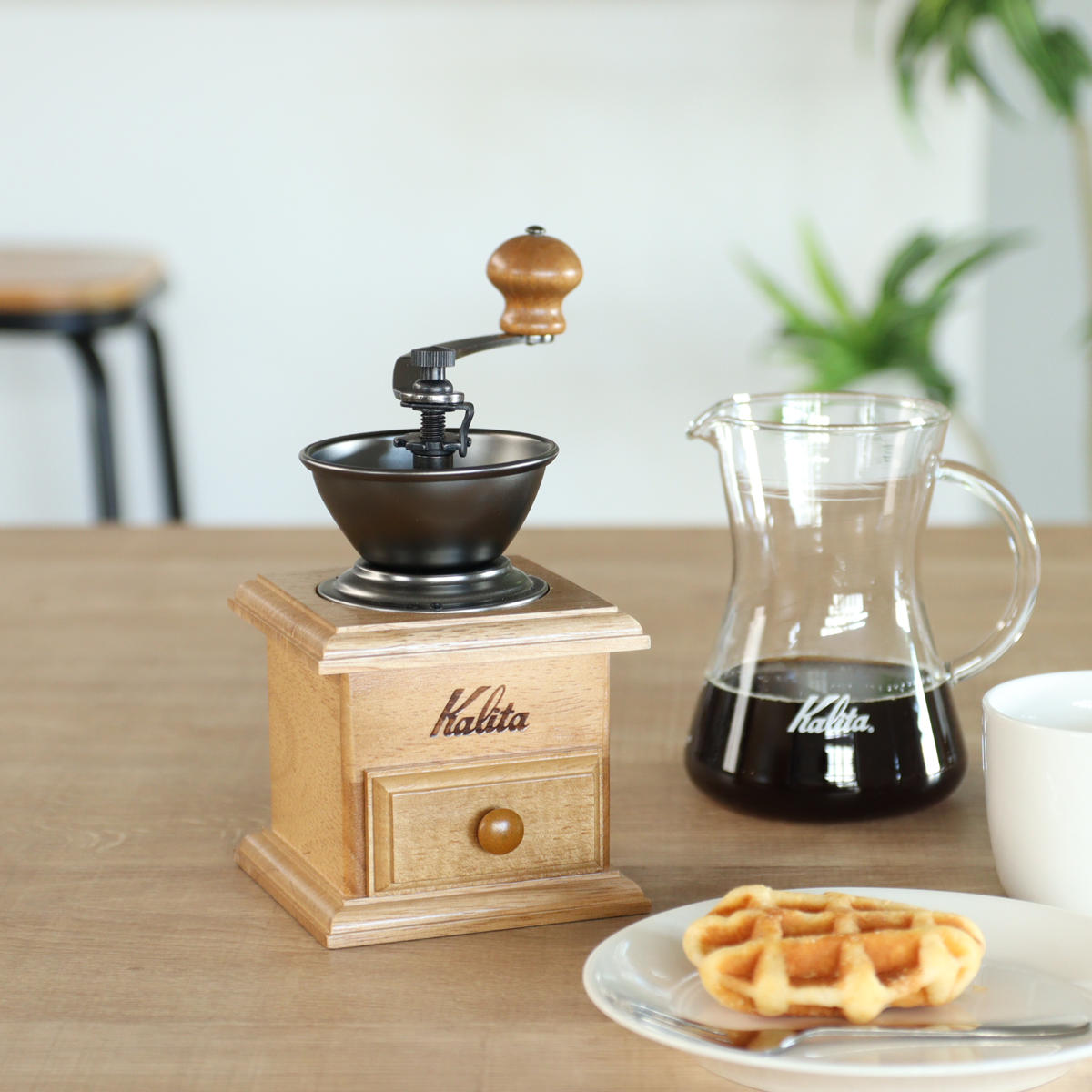 シャビー好きに。コーヒーミル Kalita インテリアにも Kalita（カリタ） コーヒーミル ミニミル ac （ コーヒー ミル 手挽き