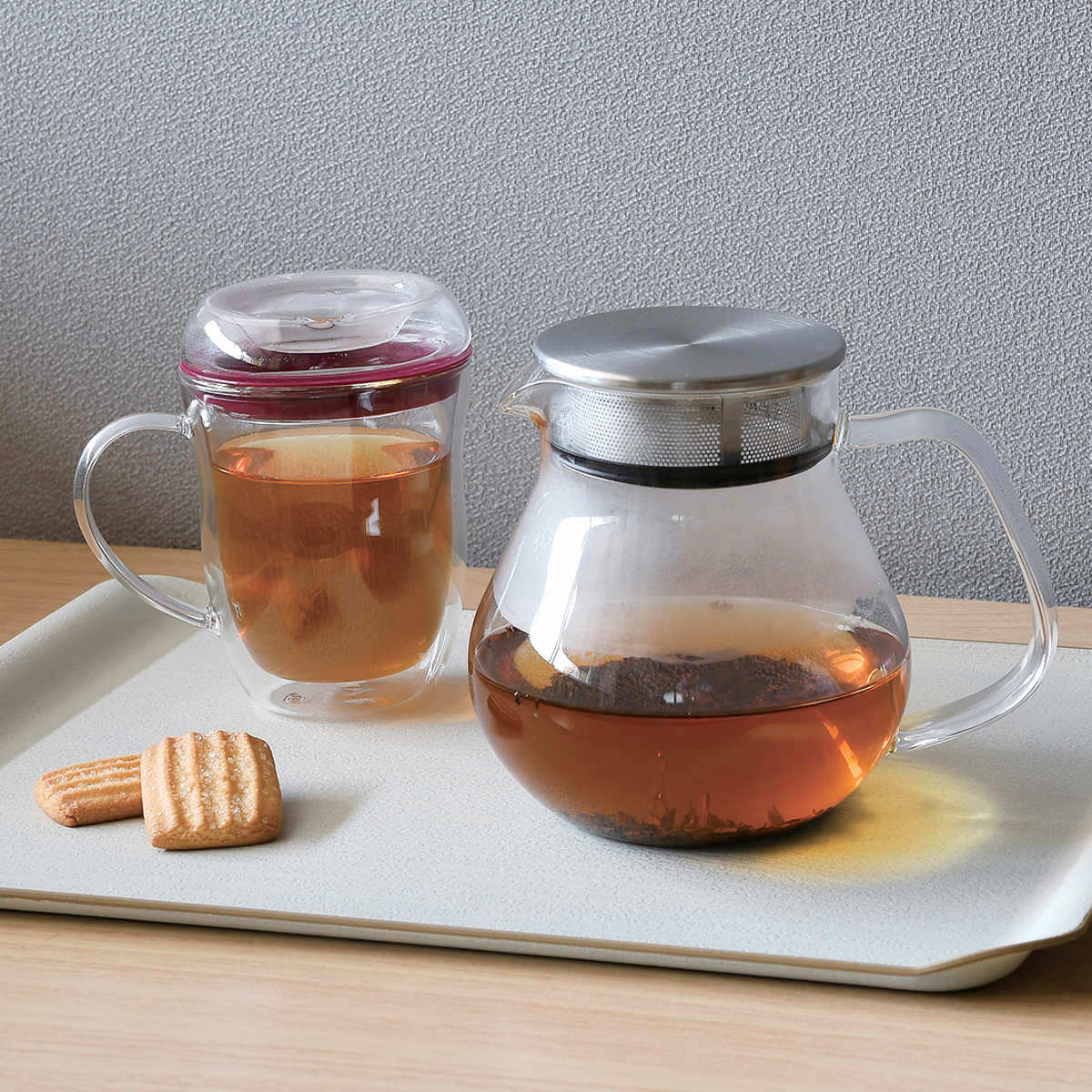 パール金属 ティーポット ガラス製ティーポット700ml （ 耐熱ガラス 食