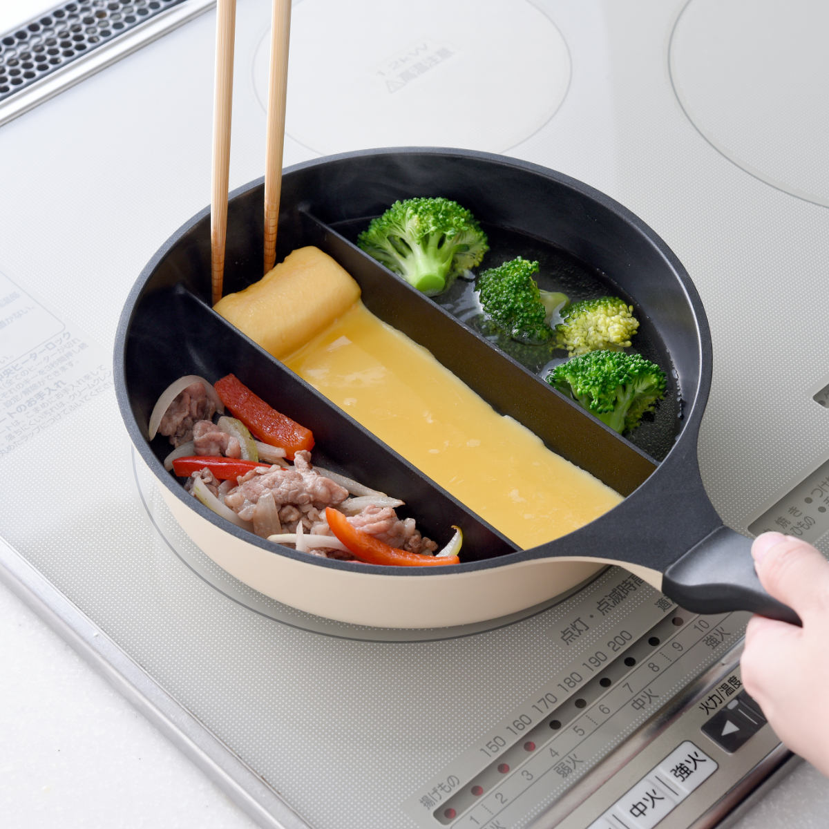フライパン センターエッグトリプルパンmini...の詳細画像5