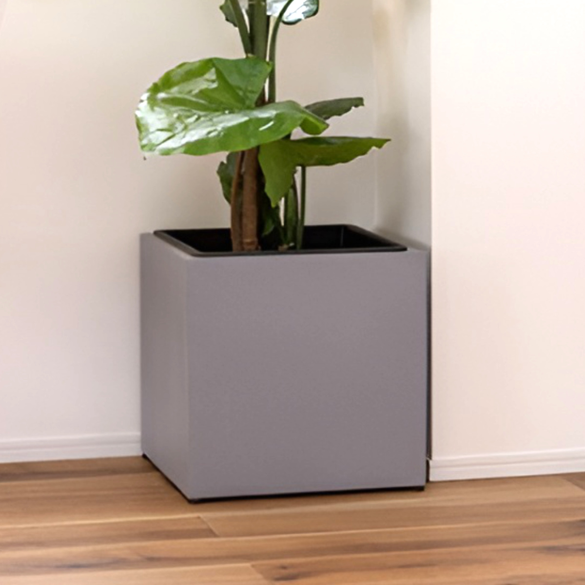 プランター コンクリート調 幅37cm （ プランターカバー スクエア 植木鉢 鉢 屋外 外 家庭菜園 寄せ植え おしゃれ ）の画像