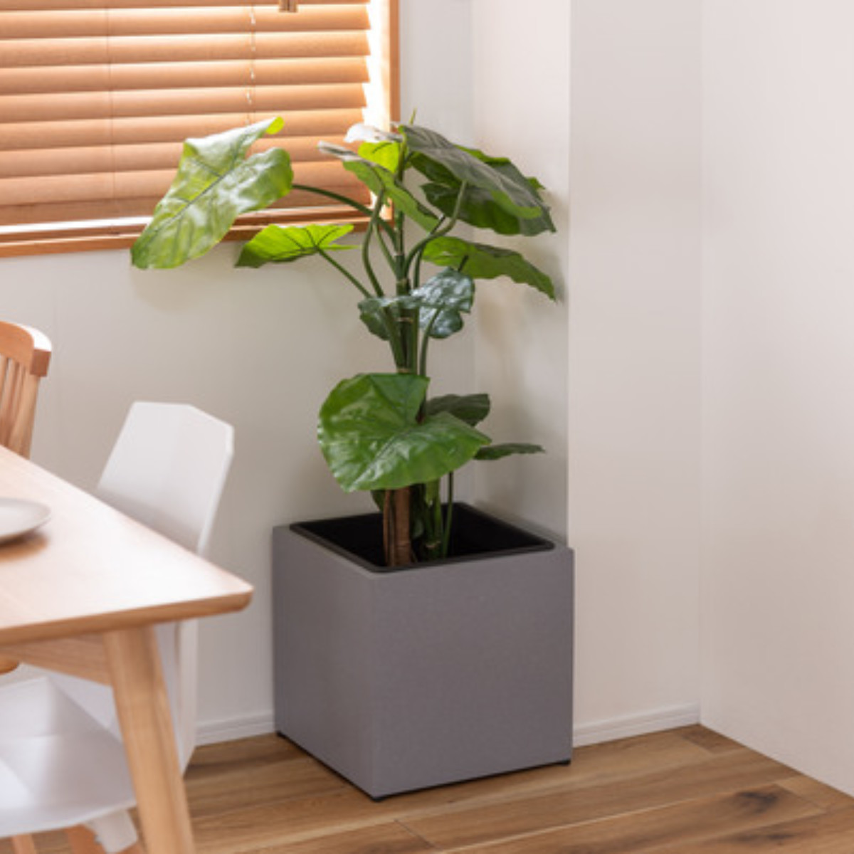 プランター コンクリート調 幅37cm （ プランターカバー スクエア 植木鉢 鉢 屋外 外 家庭菜園 寄せ植え おしゃれ ）の画像