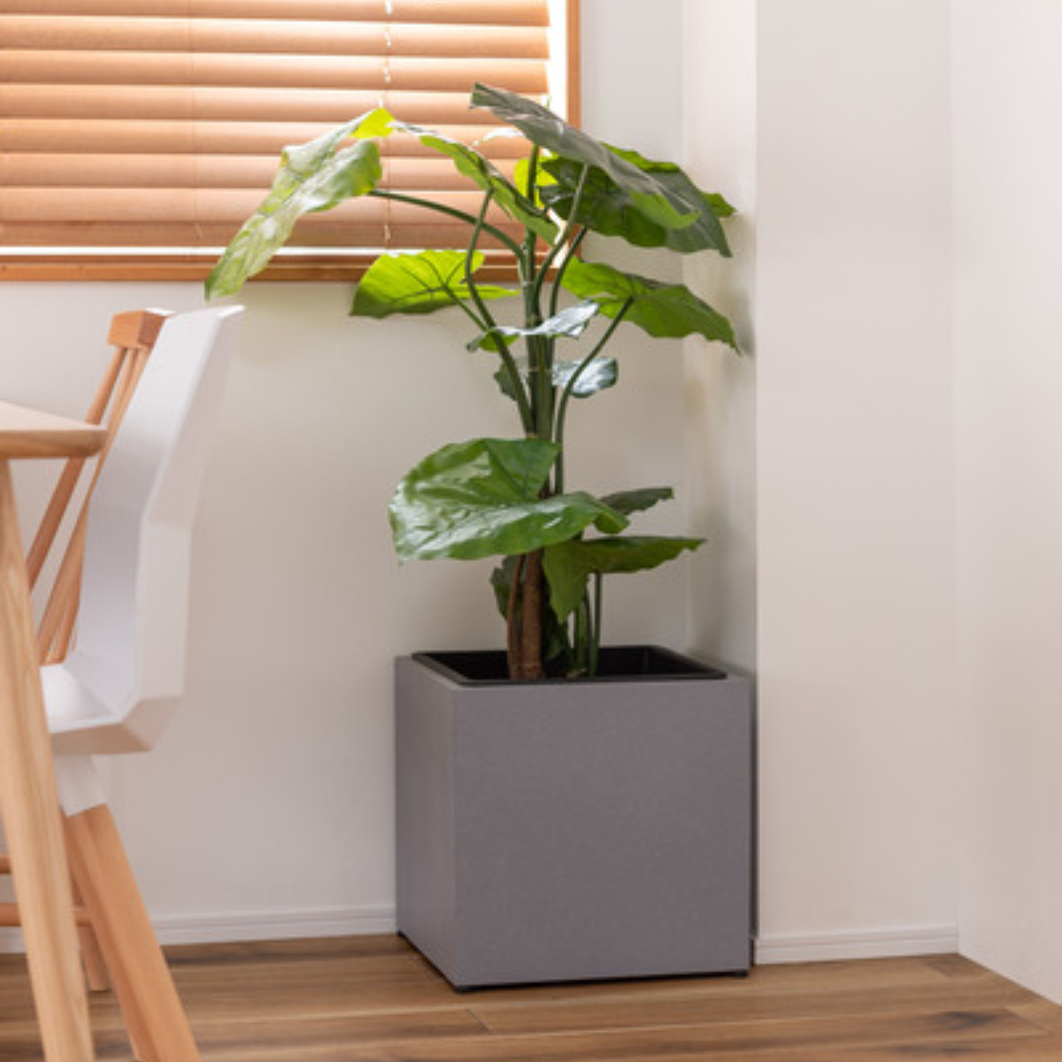 プランター コンクリート調 幅37cm （ プランターカバー スクエア 植木鉢 鉢 屋外 外 家庭菜園 寄せ植え おしゃれ ）の画像