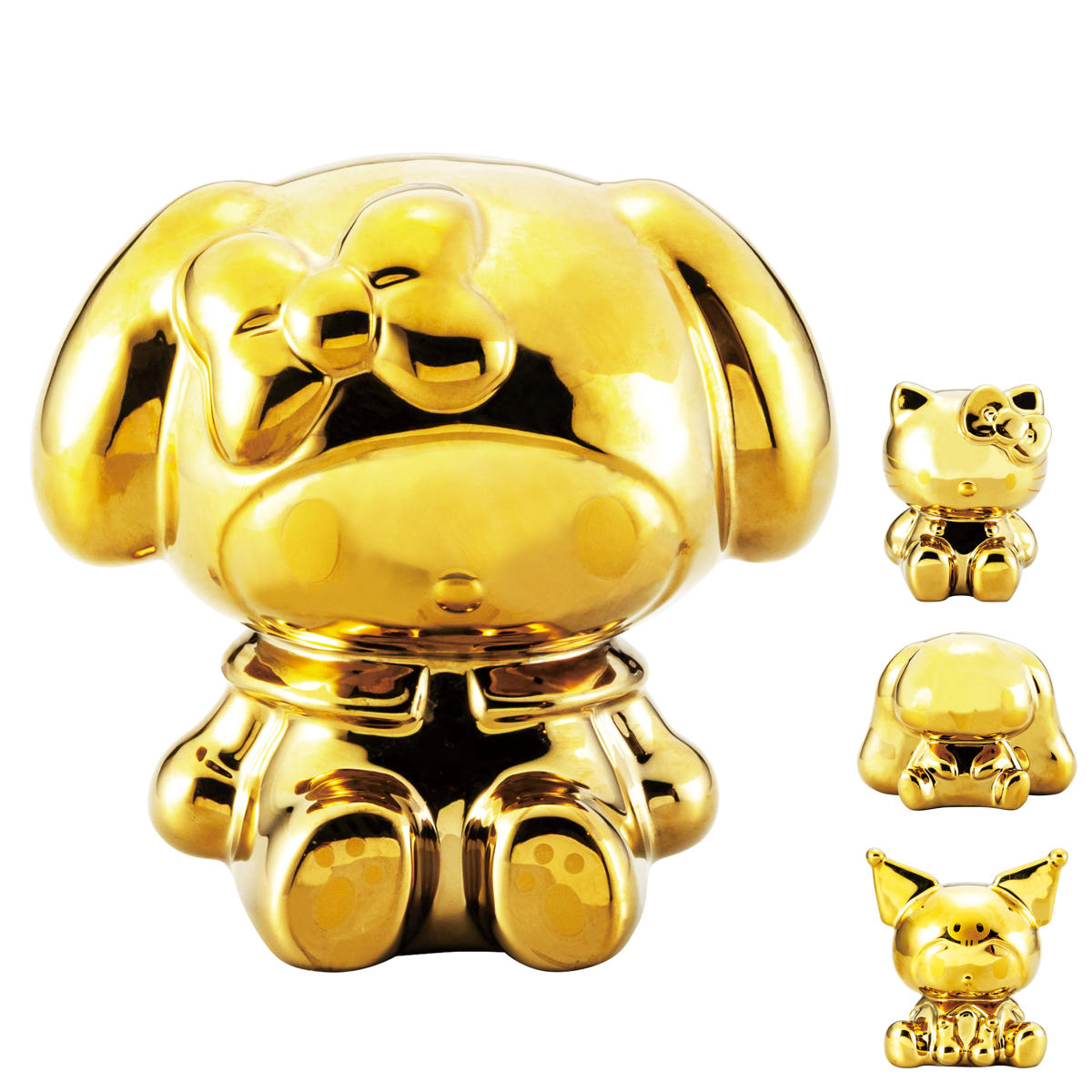 【SALE】サンリオ 貯金箱　Eddy &Emmy サンアート 貯金箱 ゴールド サンリオ マネーバンク （ クロミ