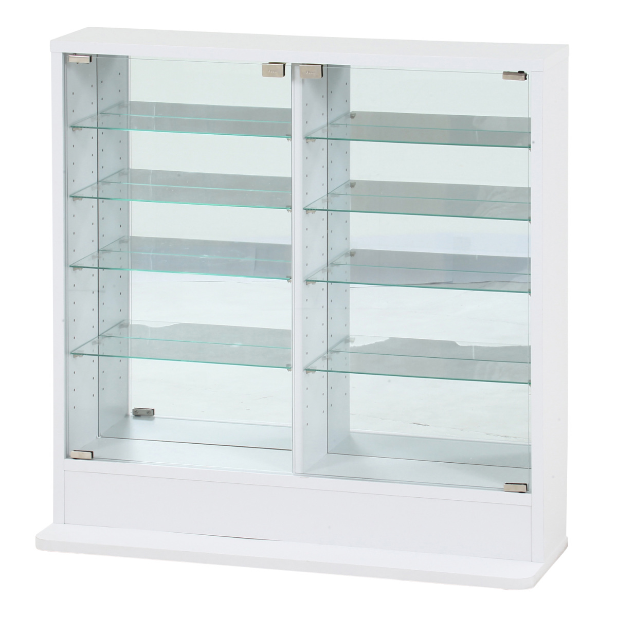 ホワイト ガラスケース 3段棚付1つ ホワイト ガラスケース 3段棚付1つ ホワイト ガラスケース 3段棚付