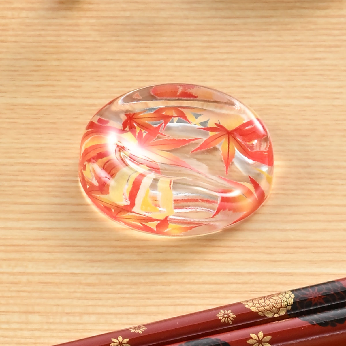 箸置き アクリル箸置き ( もみじ 紅葉 アク...の詳細画像3