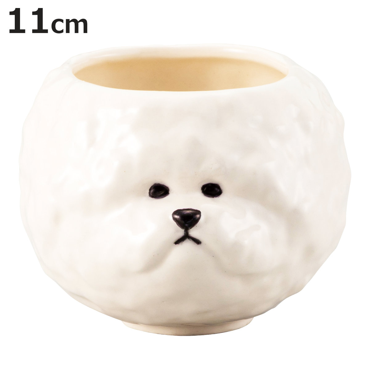 茶碗 ビションフリーゼ お茶碗 （ 11cm セラミック 陶器 茶わん ごはん