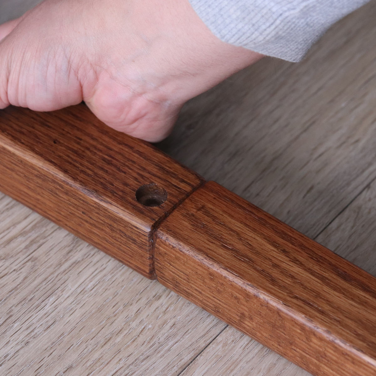 ダイニングテーブル 幅80cm 布団が掛けられる こたつテーブル レッドオーク 無垢材 （ テーブル 食卓テーブル ダイニング リビングテーブル ヒーターなし ）の画像