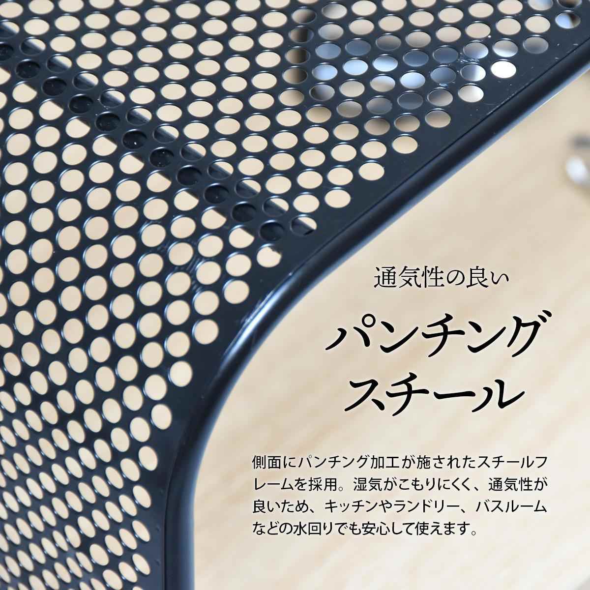 オープンラック 幅44cm 4段 木目調 キャスター付き 収納棚 シェルフ （ ラック 棚 本棚 飾り棚 ワゴン 収納 ディスプレイ ）の画像