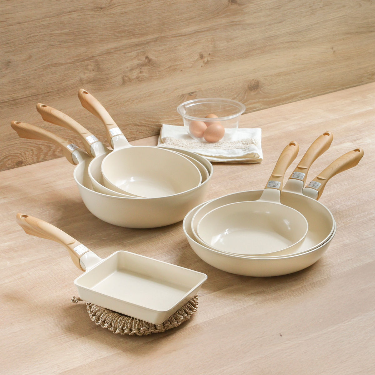 ナンセンジャパン 卵焼き器 13×18cm IH対応 セラミックコート PFOA