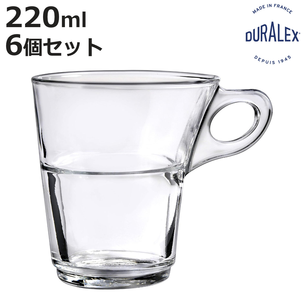 DURALEX �f�������b�N�X �J�v���X 220cc �i CAPRICE CUP �H��@�Ή� �d�q�����W�Ή� �����K���X �f�~�^�X�J�b�v �K���X �j