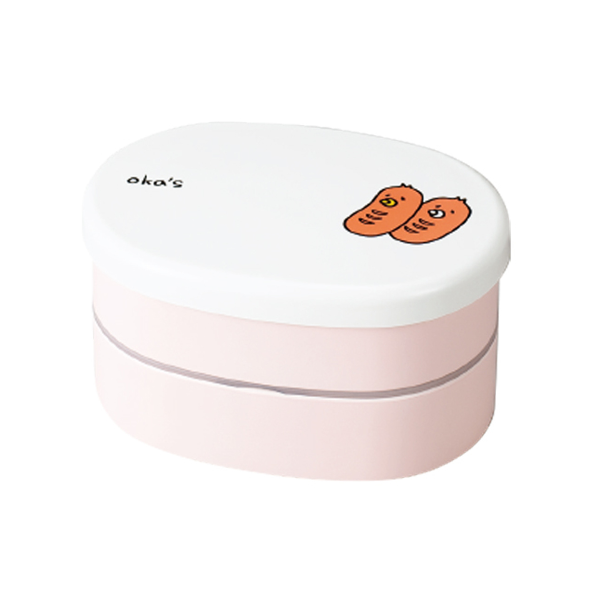 弁当箱 560ml OKA'S 2段 ミニオーバル弁当 （ お弁当箱 レンジ対応 食