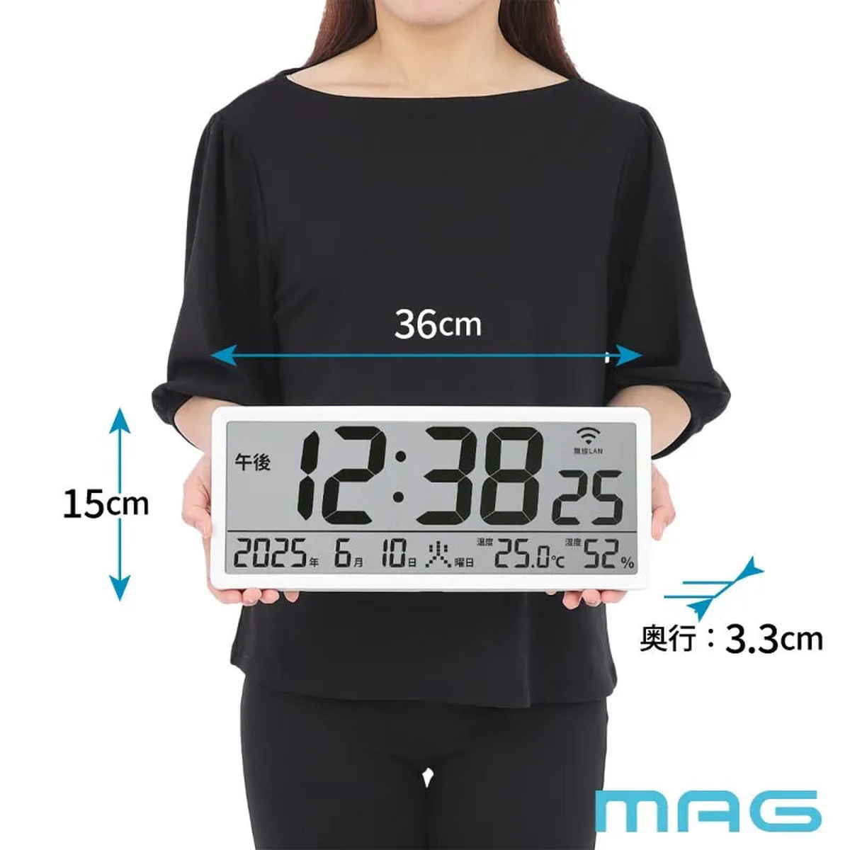 置き時計 大型 Wi-Fi対応 無線LAN カ...の詳細画像1