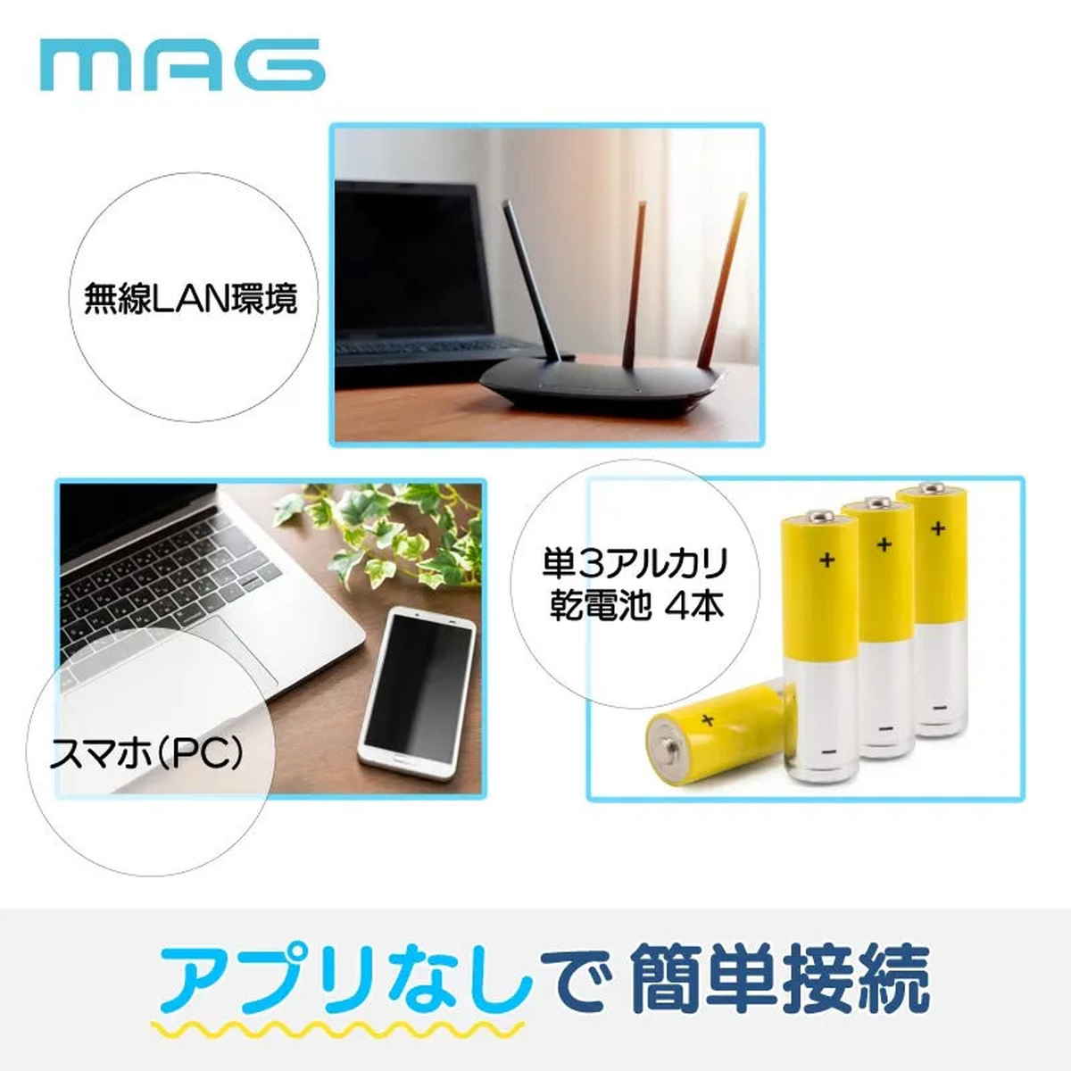 置き時計 大型 Wi-Fi対応 無線LAN カ...の詳細画像4