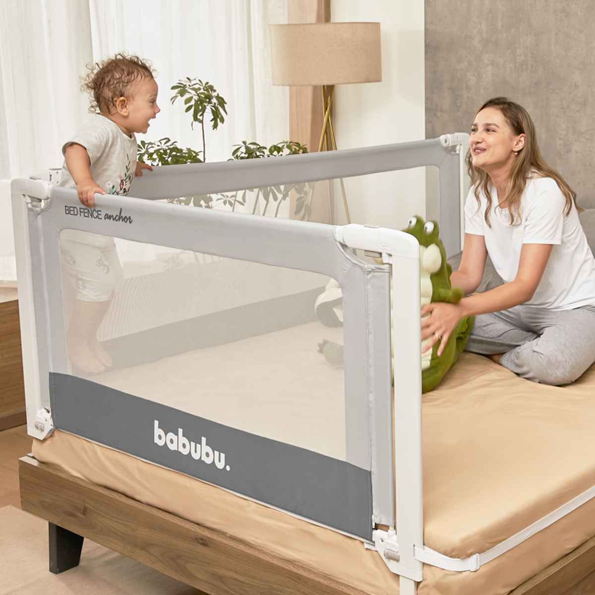 ベビーカー ベットガードセット ベッドフェンス バブブベッドフェンスアンカー 140cm babubu