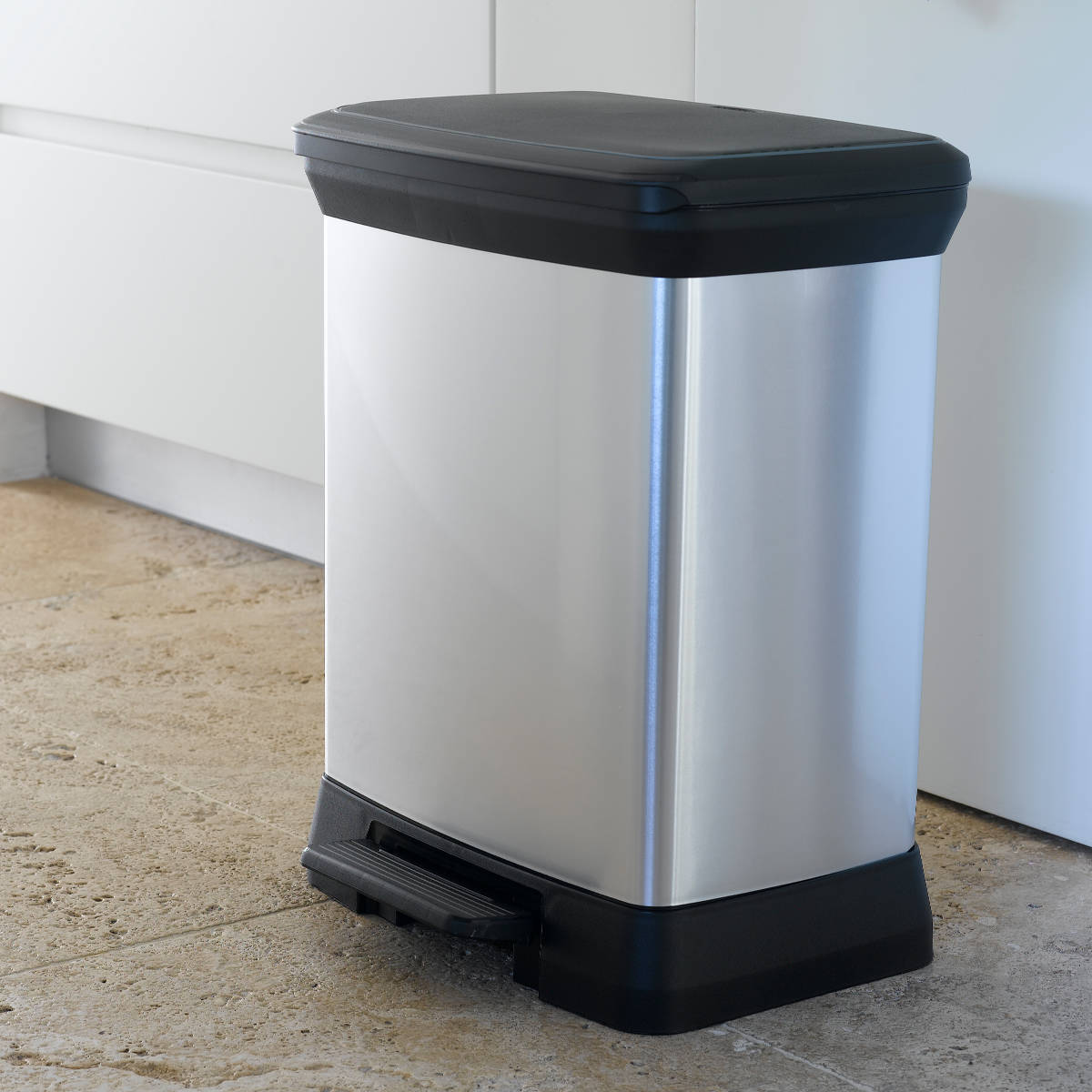 ゴミ箱 30L ステンレス Deco ペダルビン ペダル式 （ ごみ箱 30リットル デコ ペダル ふた付き 軽量 ）_5