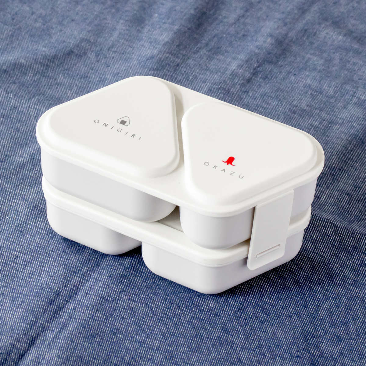 【新品】おむすび箱　長方形 OSK（オーエスケー） 弁当箱 610ml おにぎりランチボックス二段