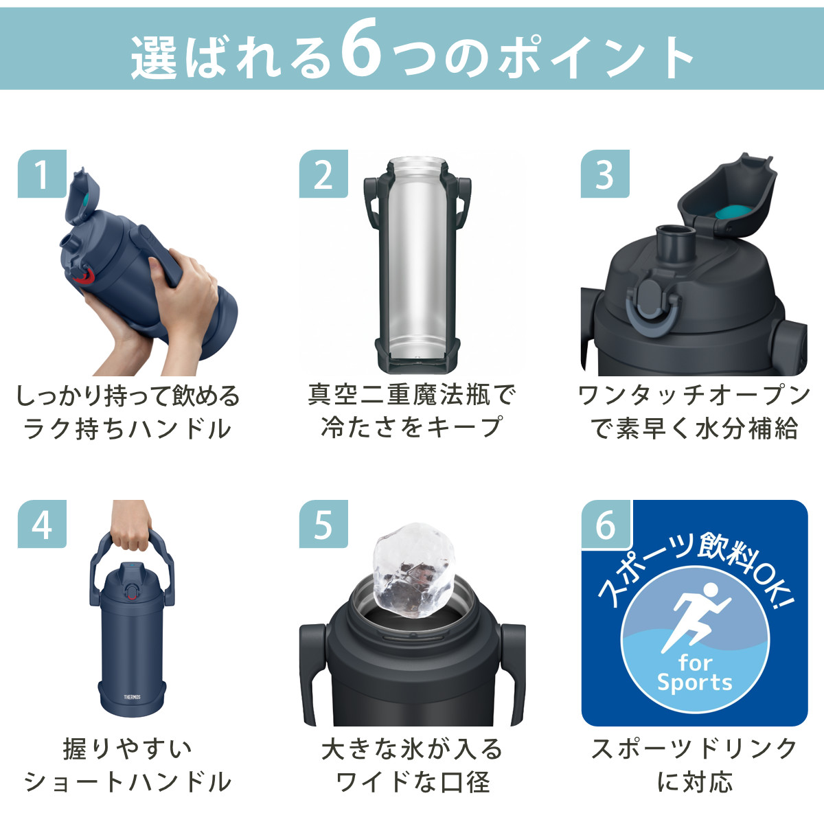 THERMOS（サーモス） 水筒 3L 真空断熱スポーツジャグ FJQ-3001