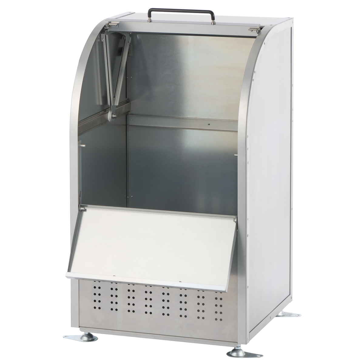 業務用ゴミ箱 230L ダストコ 600 （ 法人限定 屋外用 ゴミ箱 スライド蓋 ゴミ 5袋分 収集ボックス 屋外ストッカー 収納庫 ゴミ置き場 ゴミ捨て ）_11