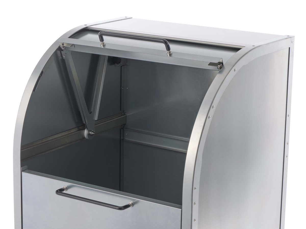 業務用ゴミ箱 230L ダストコ 600 （ 法人限定 屋外用 ゴミ箱 スライド蓋 ゴミ 5袋分 収集ボックス 屋外ストッカー 収納庫 ゴミ置き場 ゴミ捨て ）_9