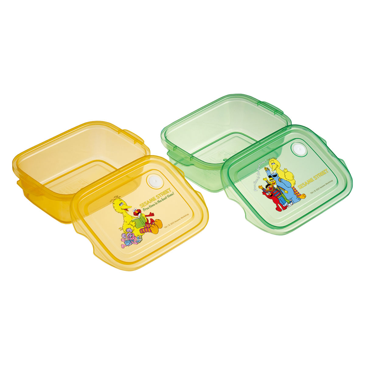 スケーター 弁当箱 500ml シールボックスM 2個入 セサミストリートPOP