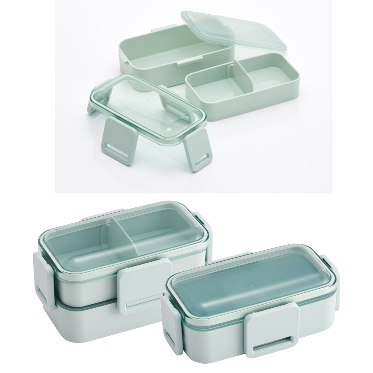 弁当箱 2段 600ml 2段ふわっと弁当箱 ...の詳細画像5