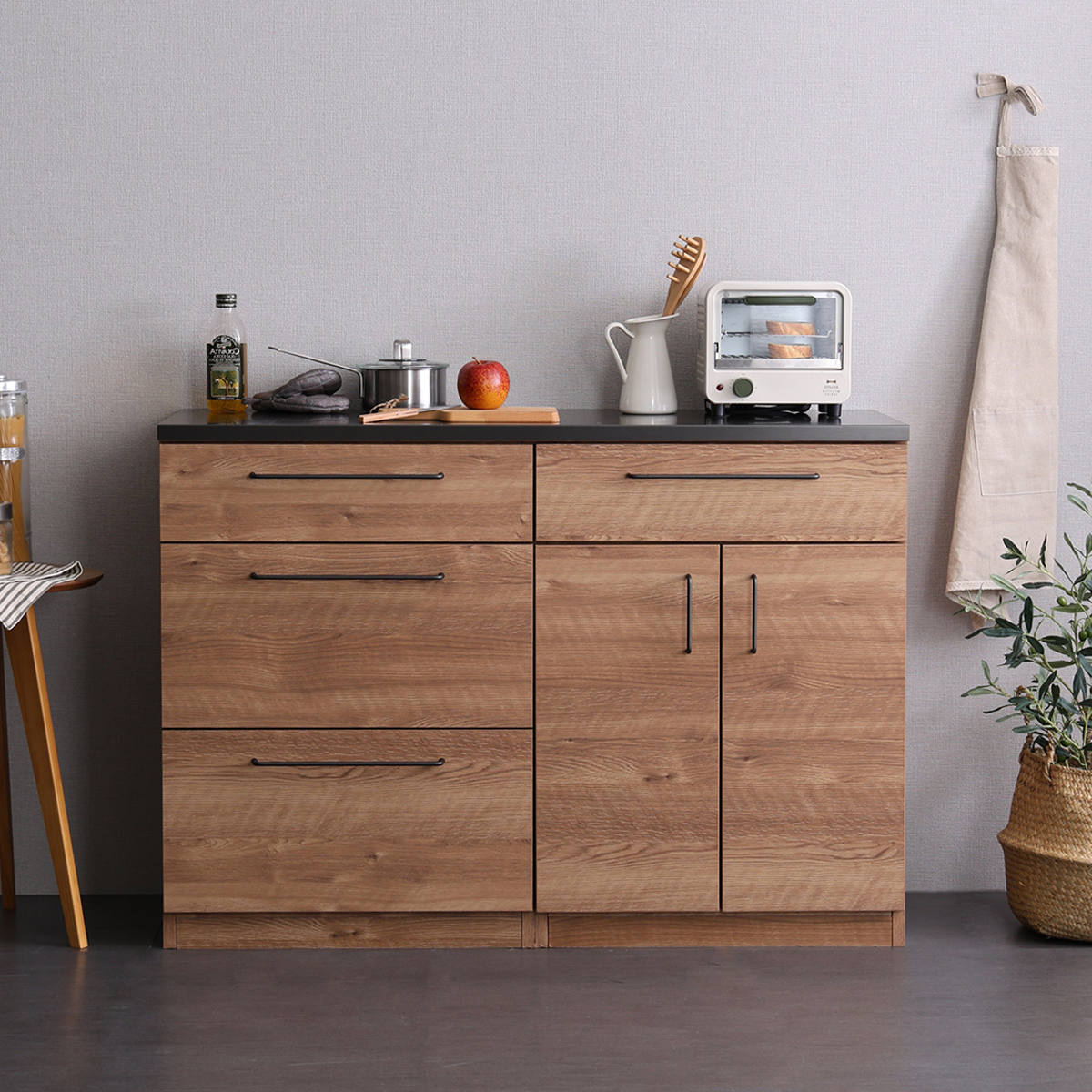 美品！キッチンカウンター　チェスト ホームテイスト（HOME taste） キッチンカウンター 幅120cm チェスト