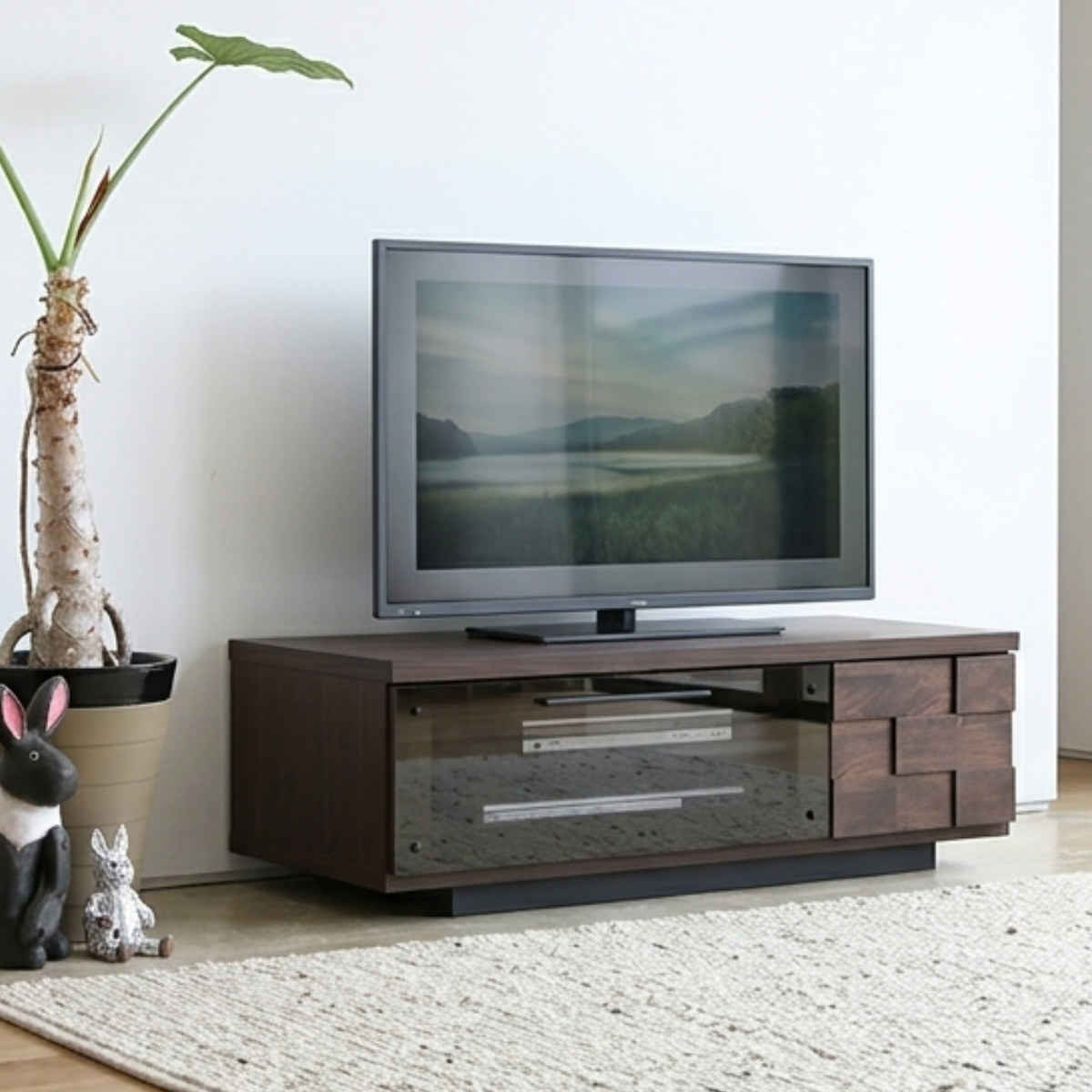 木目調 テレビ台 ローボード 収納棚 GART（ガルト） テレビ台 ローボード 幅90cm 日本製 アルダー材