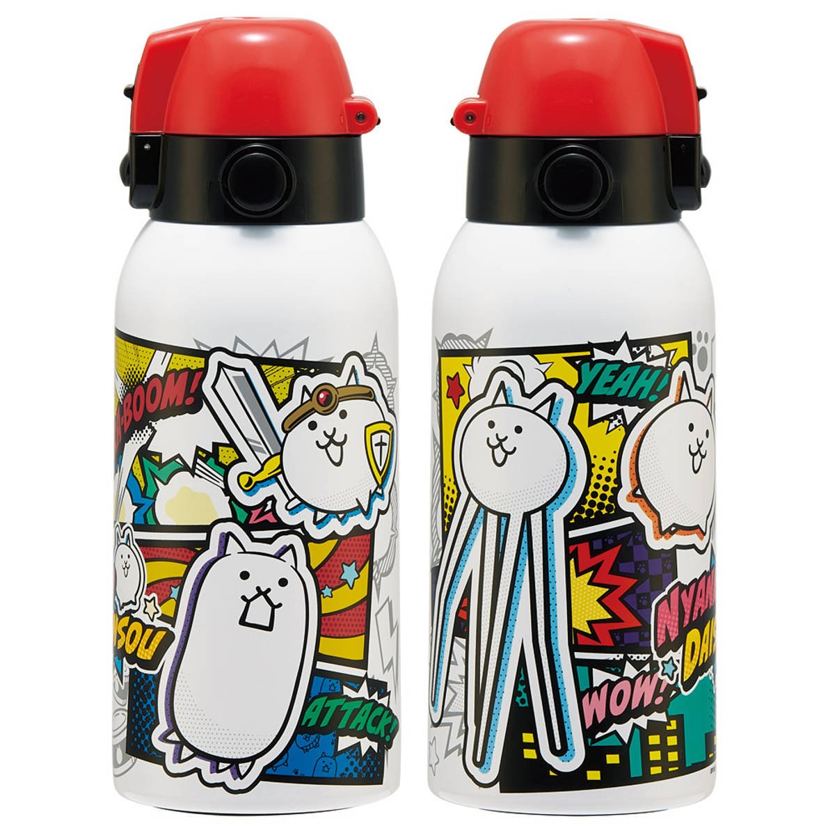 スケーター 水筒 600ml ダイレクトボトル にゃんこ大戦争26 （ 保冷 直