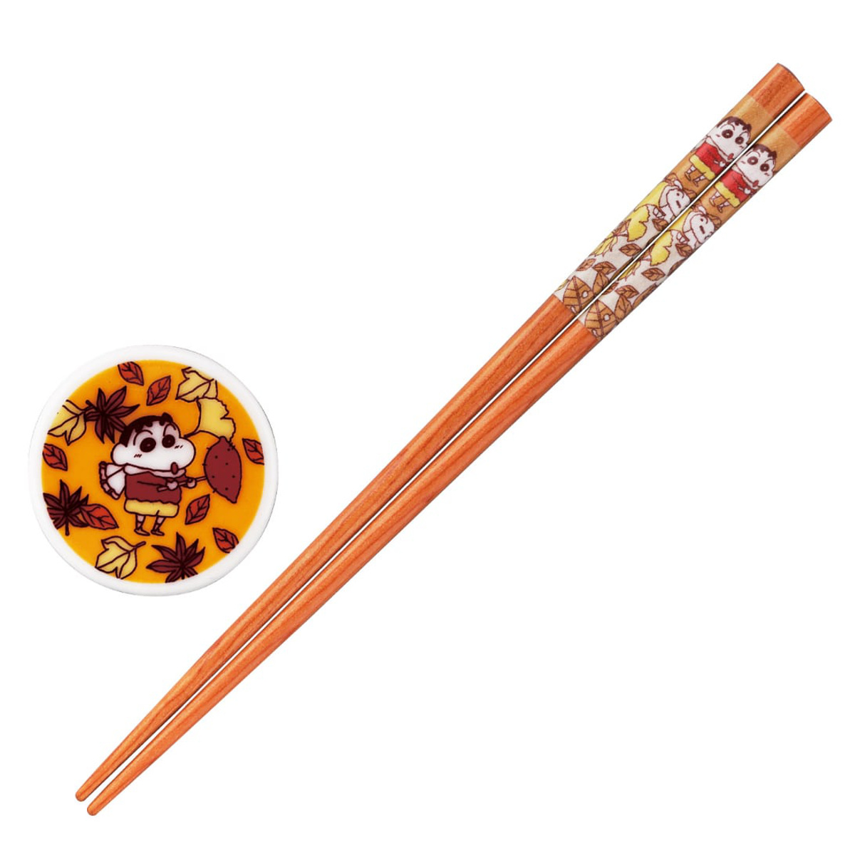 山加商店 箸 箸置き クレヨンしんちゃん 箸＆箸置きセット （ 21cm
