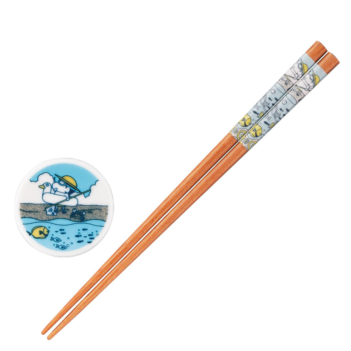山加商店 箸 箸置き クレヨンしんちゃん 箸＆箸置きセット （ 21cm