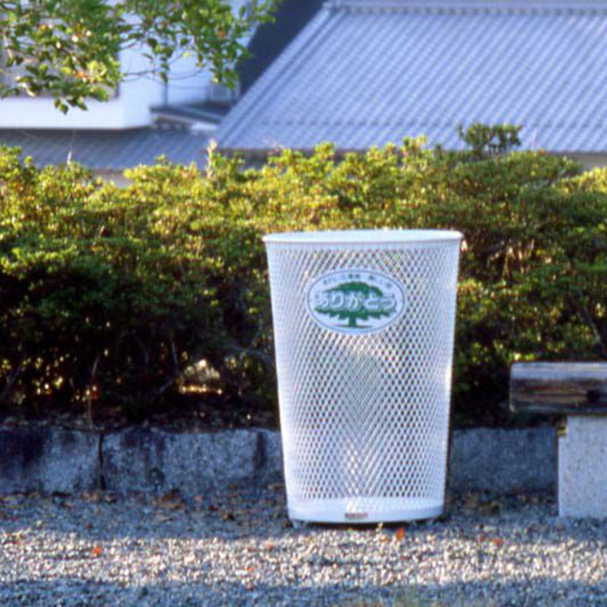 屋外用ゴミ箱 98L #100 大 センターパック 業務用 （ 法人限定 ダストボックス ごみ箱 大容量 分別用 丸型 分別ゴミ箱 ）_2